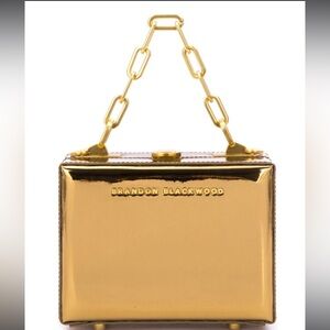 Brandon Blackwood Mini Kendrick Trunk Gold Metallic Mirror